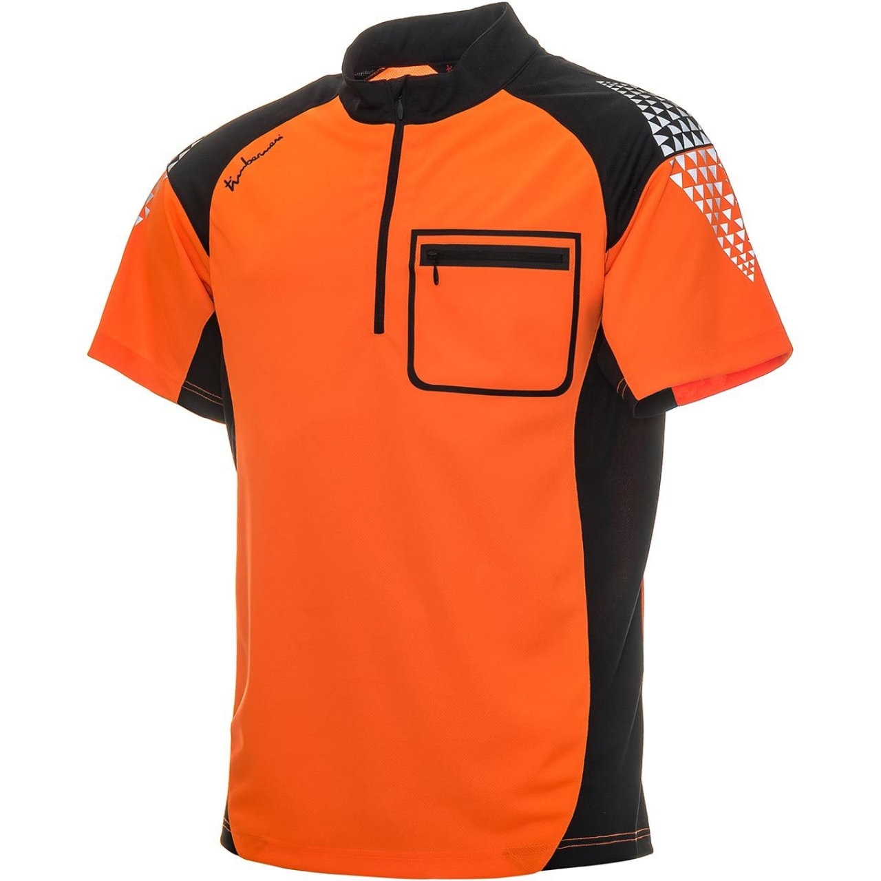 Funktionsshirt Kurzarm KA 111, schwarz/orange